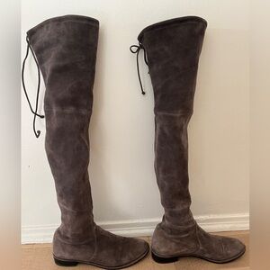 Stuart Weitzman Lowland over the knee grey boots 8.5